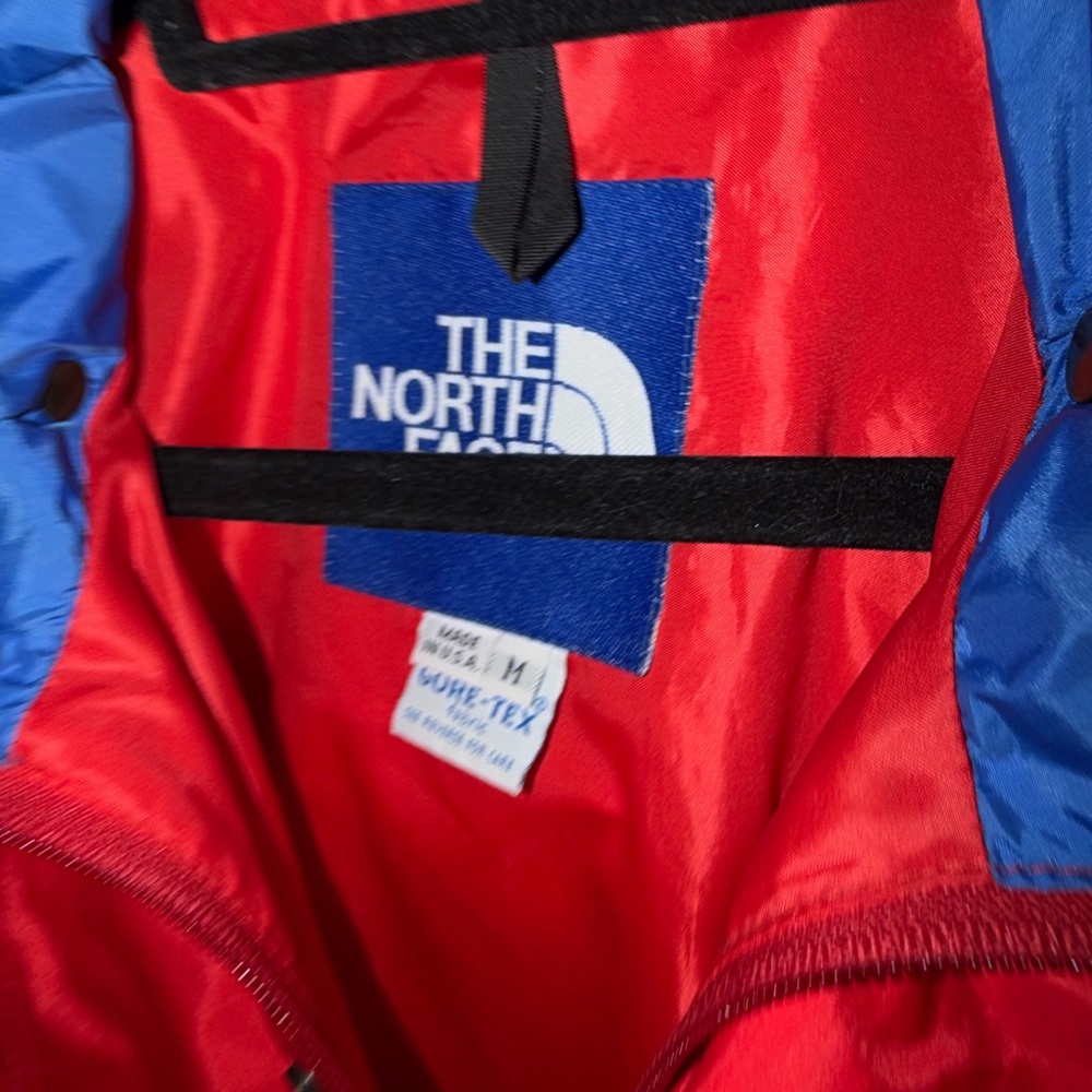 The North Face Vintage Y2K Red Blue Black Gore Tex Winter Snow Ski Jacket medium - Picture 3 of 6